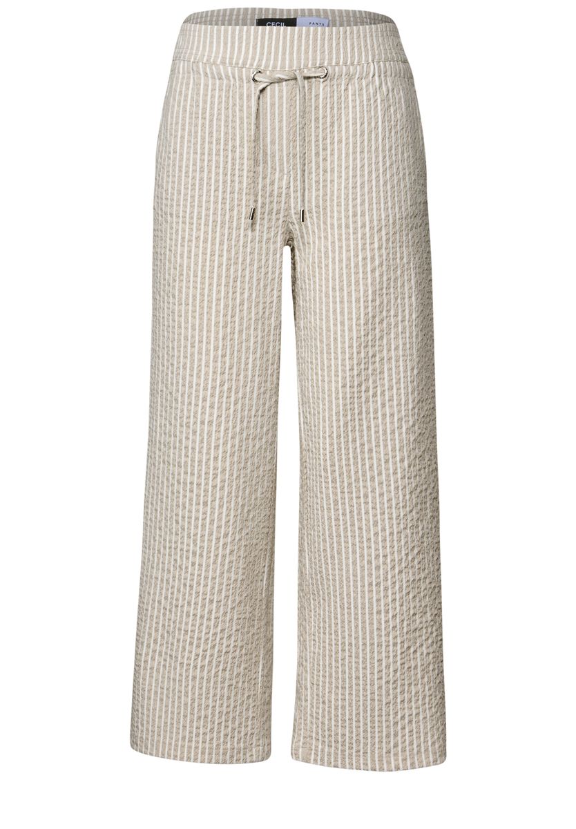 Gestreifte Seersucker Hose