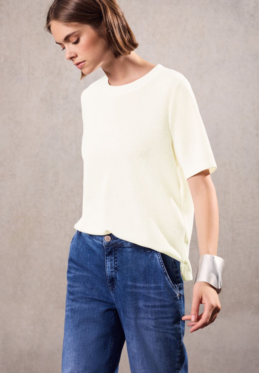 Strick-Look T-Shirt