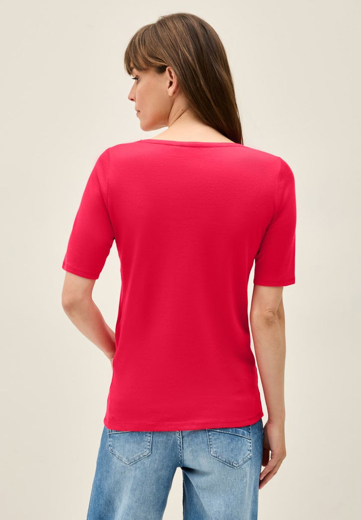 T-Shirt in Unifarbe