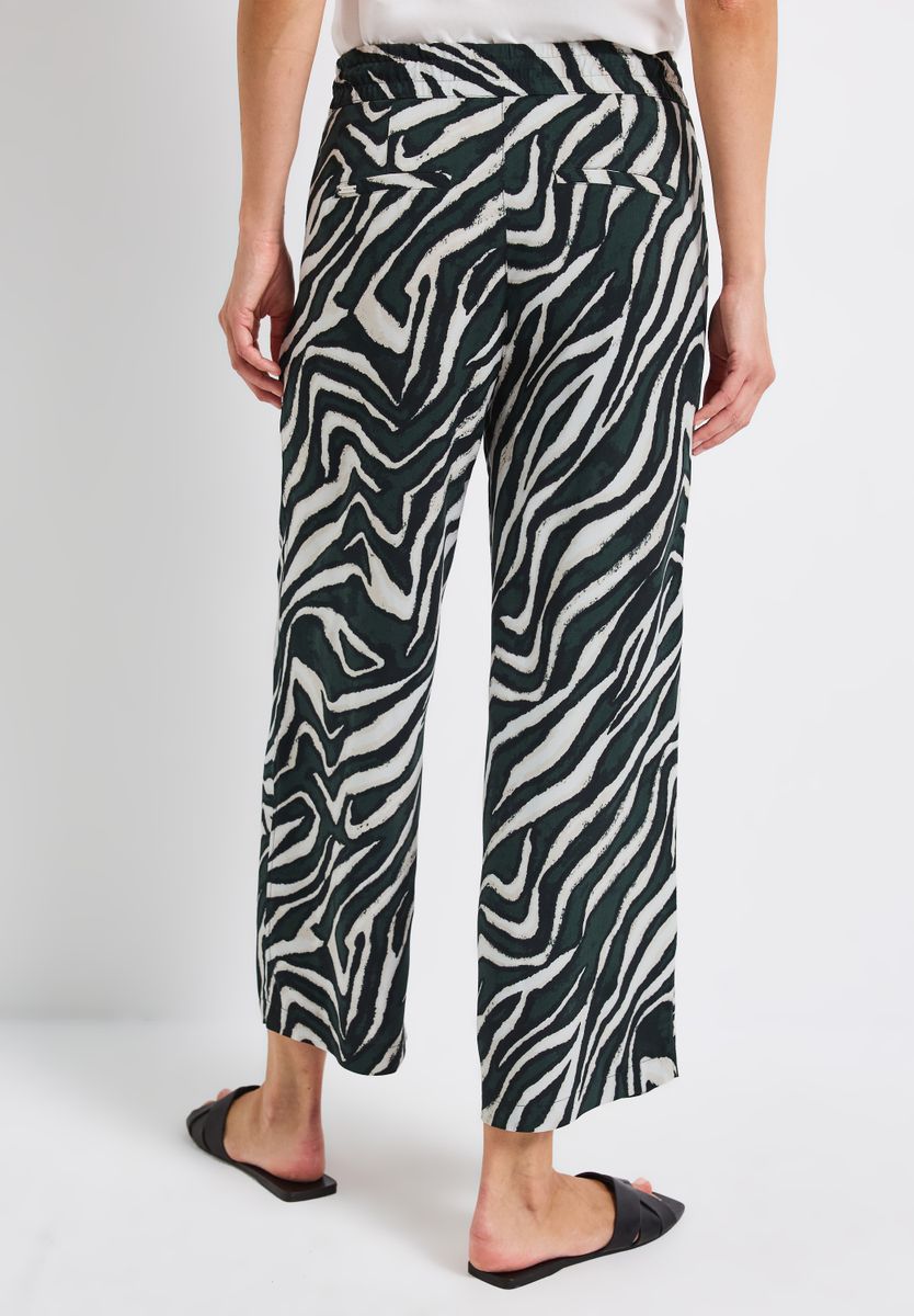 Zebra Wide Leg Hose