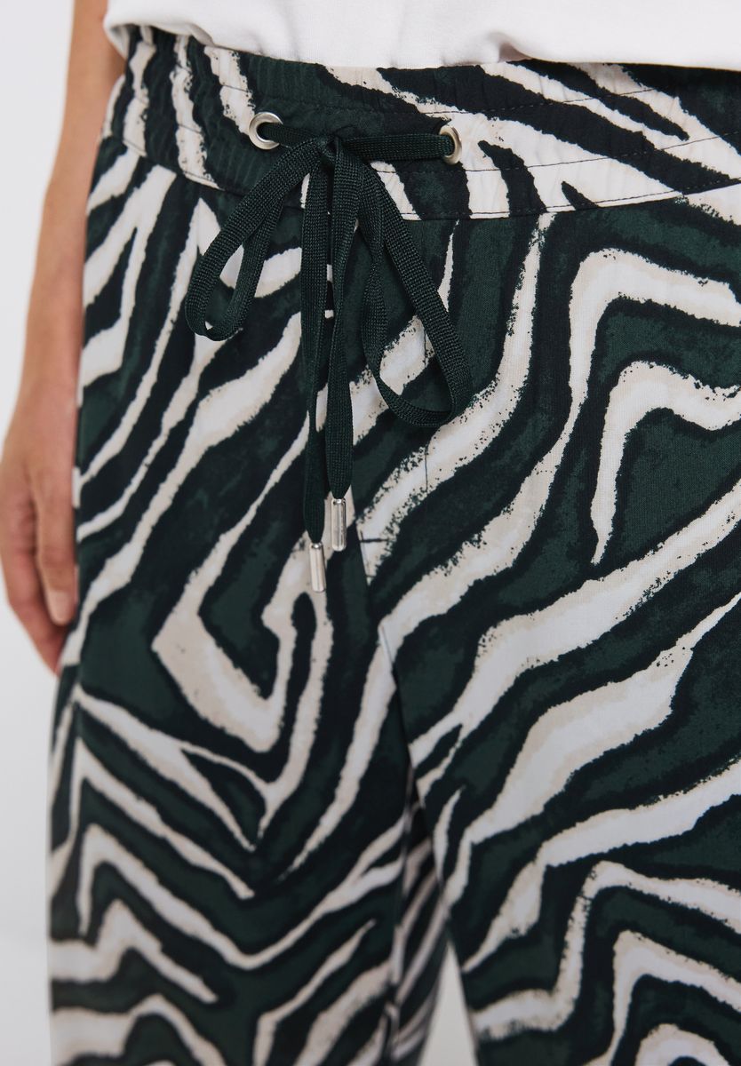 Zebra Wide Leg Hose