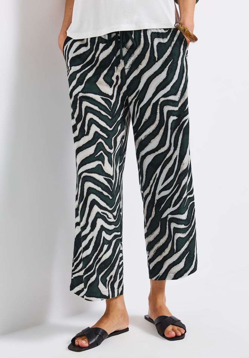 Zebra Wide Leg Hose