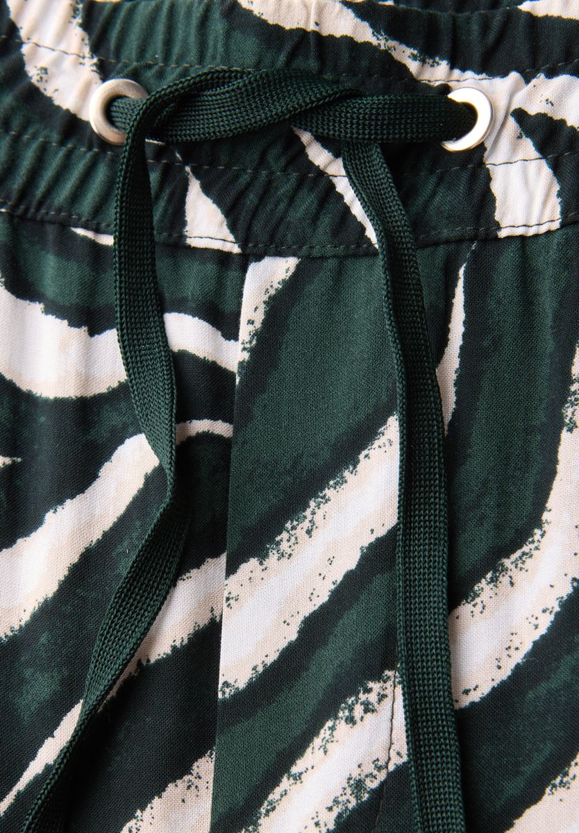 Zebra Wide Leg Hose