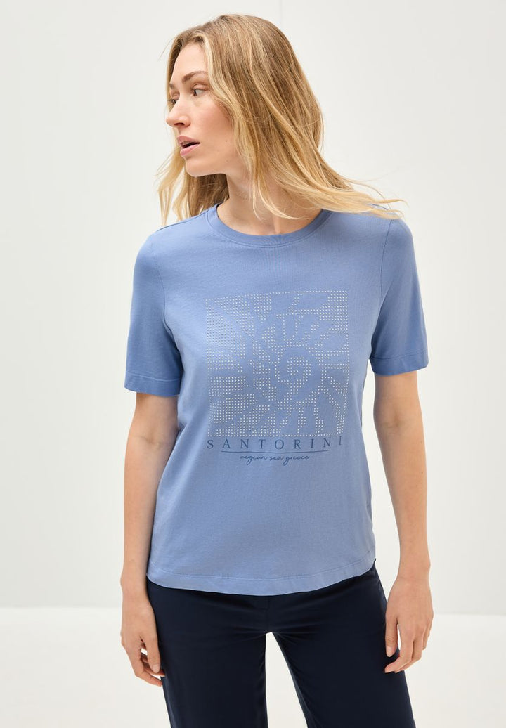 Shirt mit Schmucksteinen
