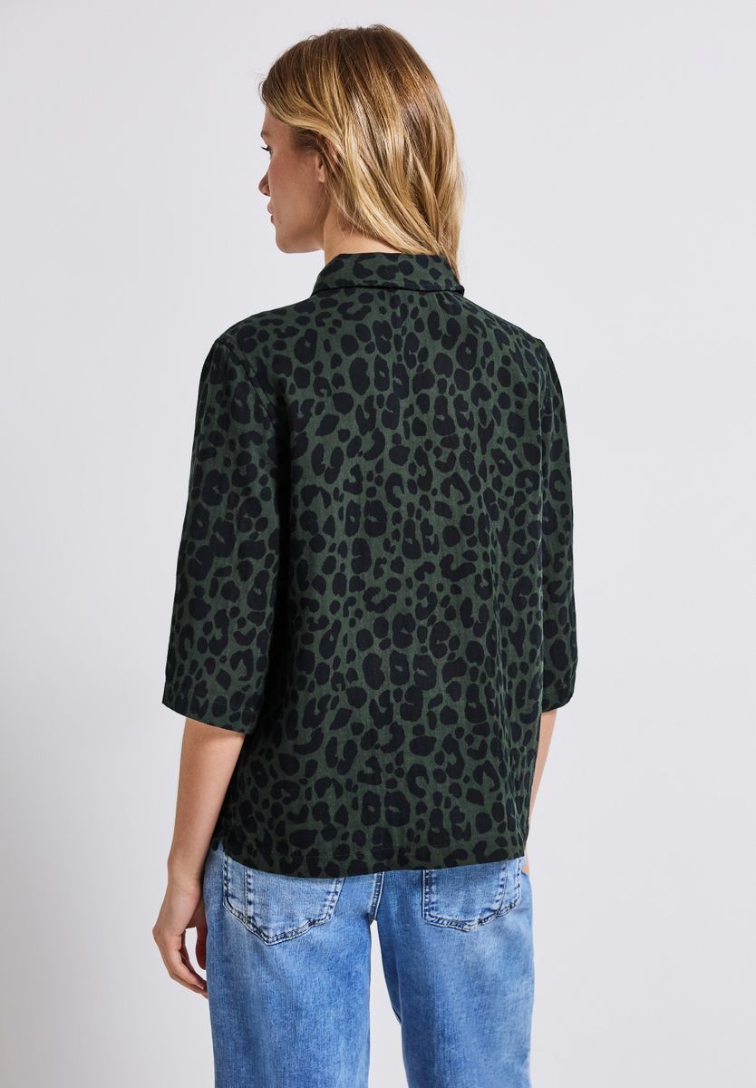 Gemusterte Hemdbluse