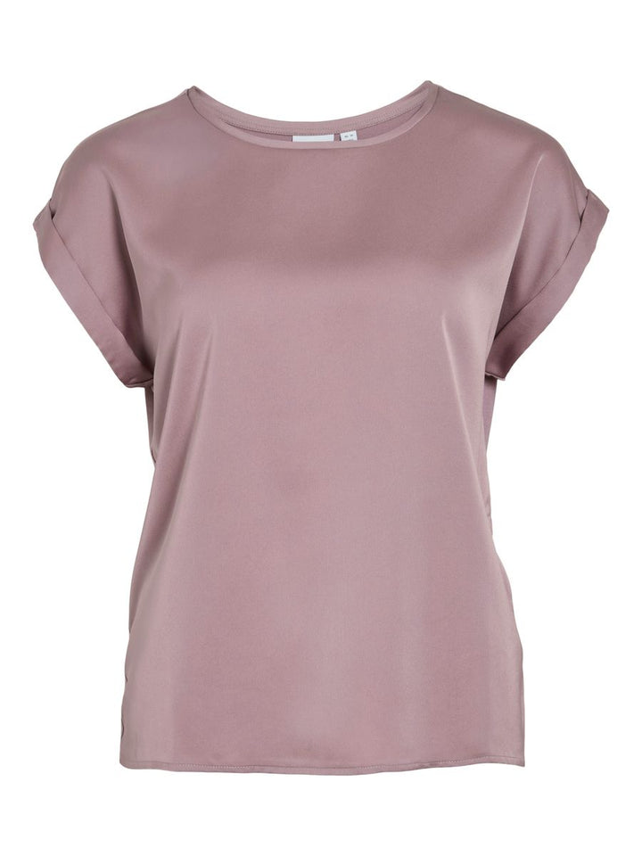 VIELLETTE S/S SATIN TOP - NOOS