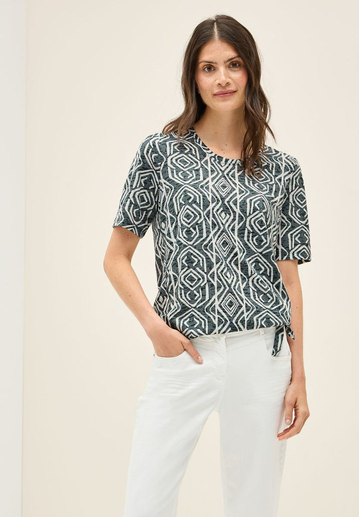 T-Shirt in Ausbrenner-Optik