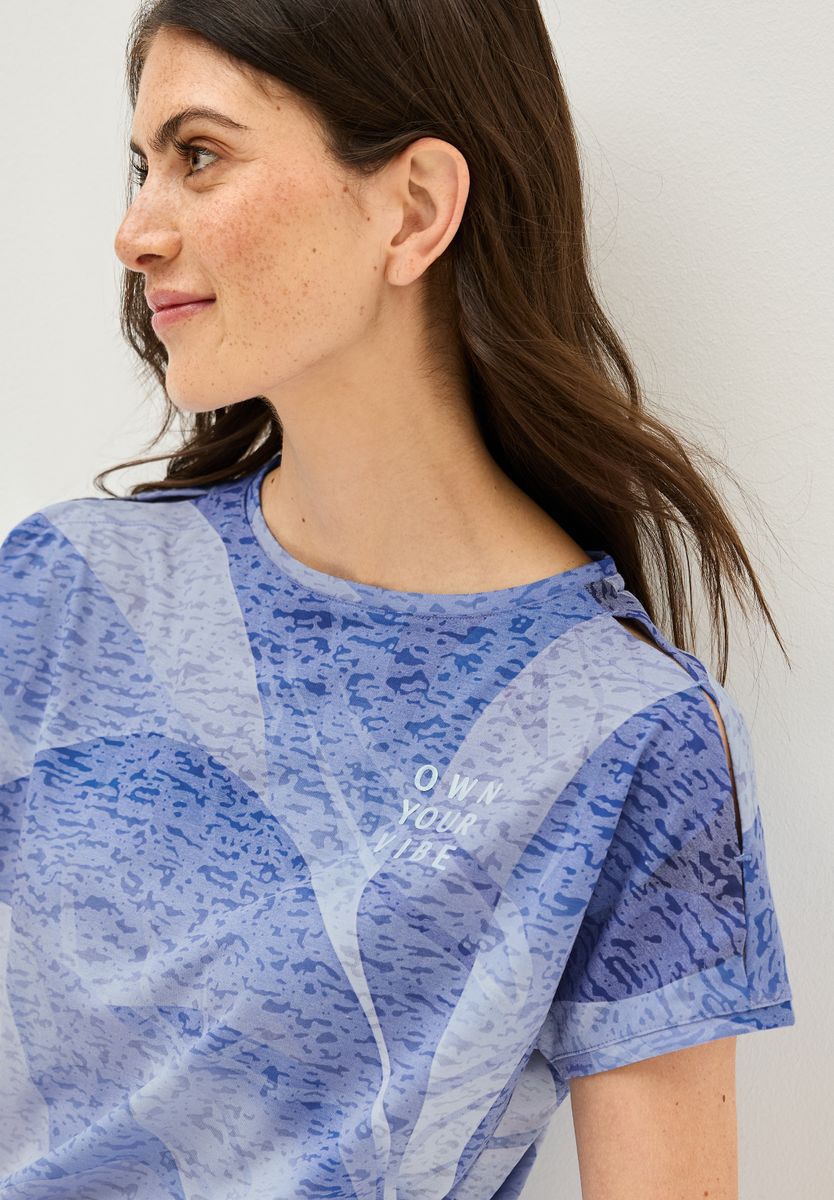 T-Shirt in Ausbrenneroptik