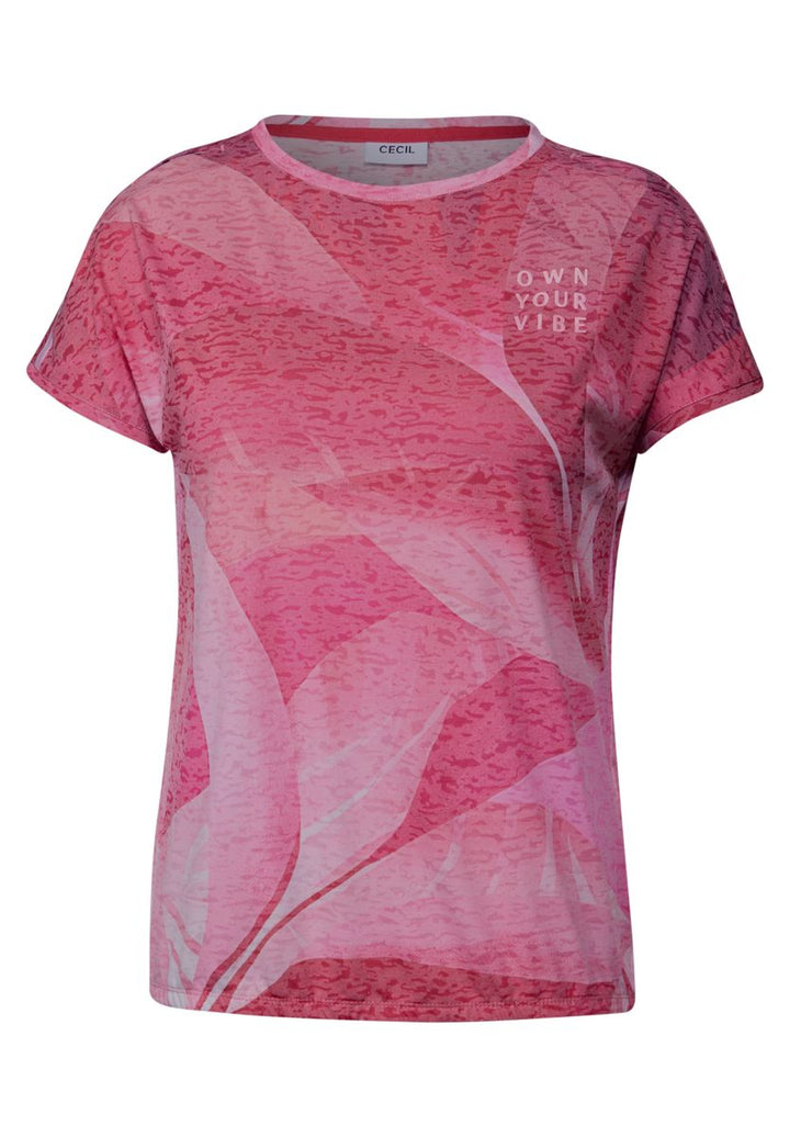 T-Shirt in Ausbrenneroptik