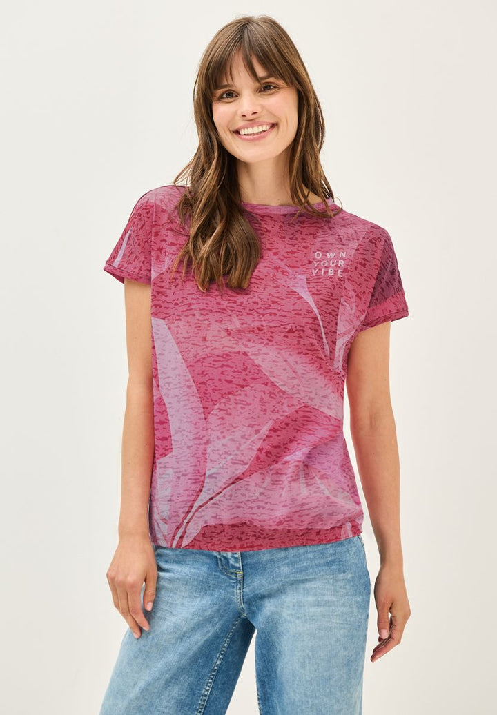 T-Shirt in Ausbrenneroptik
