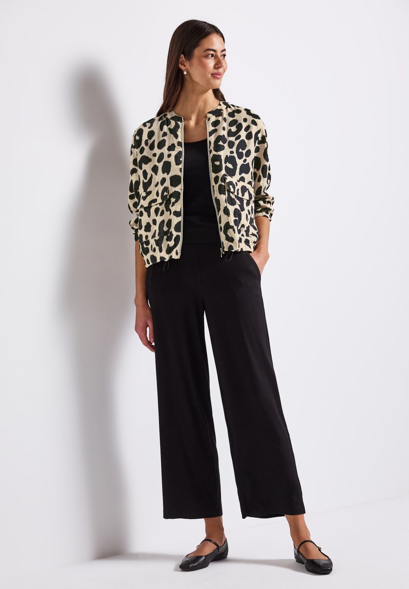 Gemusterter Musselin Blouson