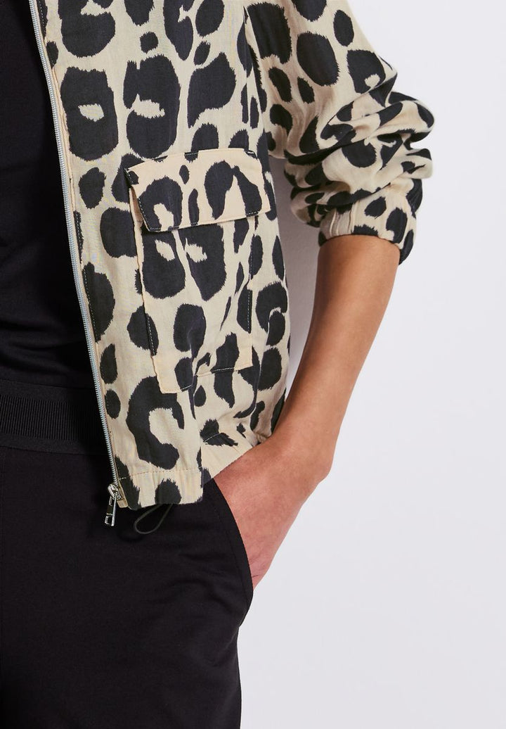 Gemusterter Musselin Blouson