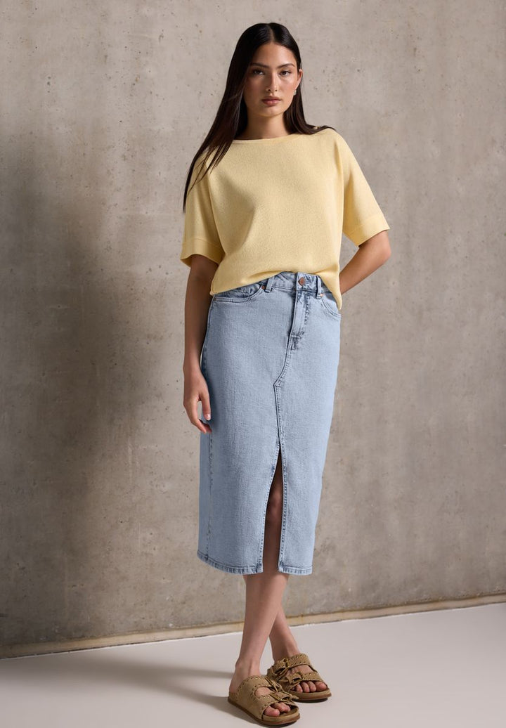 Jeansrock im Bleached-Look