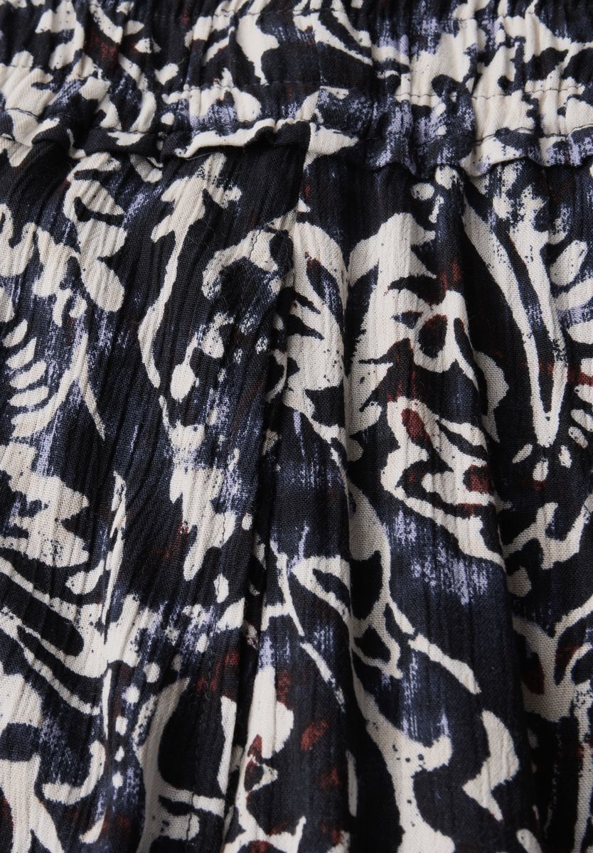 Gemusterter Musselin-Rock