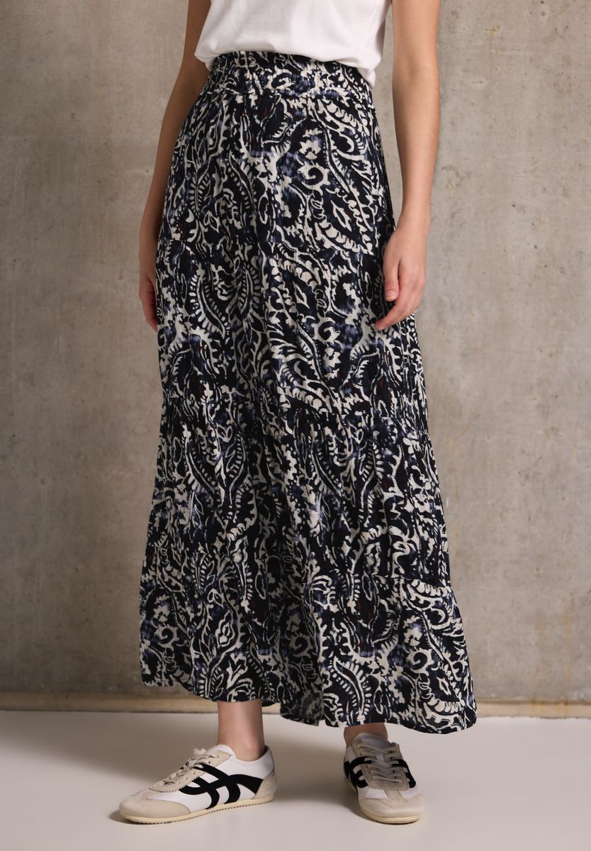 Gemusterter Musselin-Rock