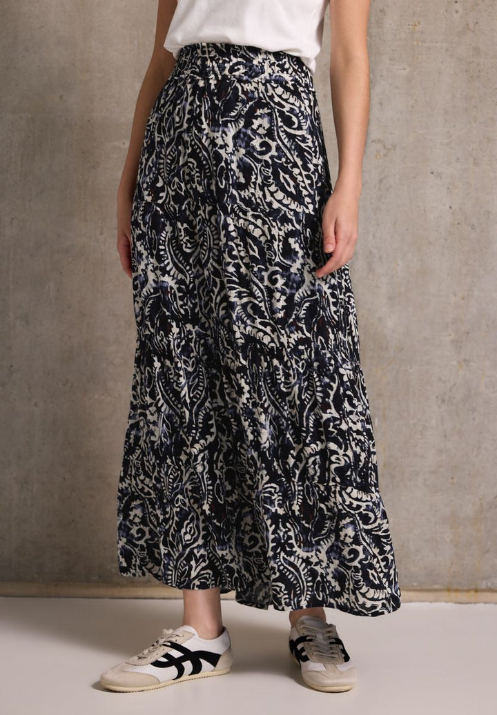 Gemusterter Musselin-Rock