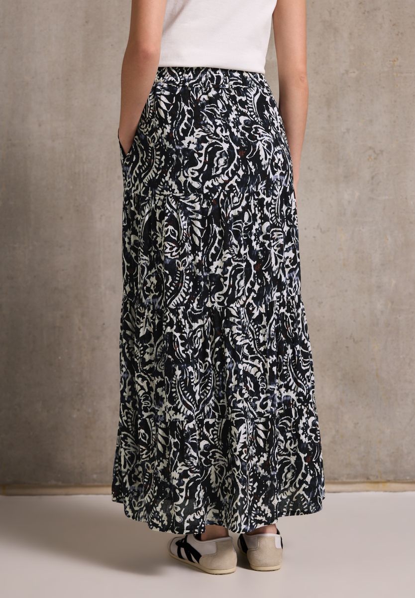 Gemusterter Musselin-Rock