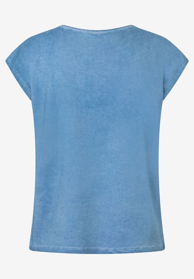 T-Shirt mit Schriften  indigo  Sommer-Kollektion