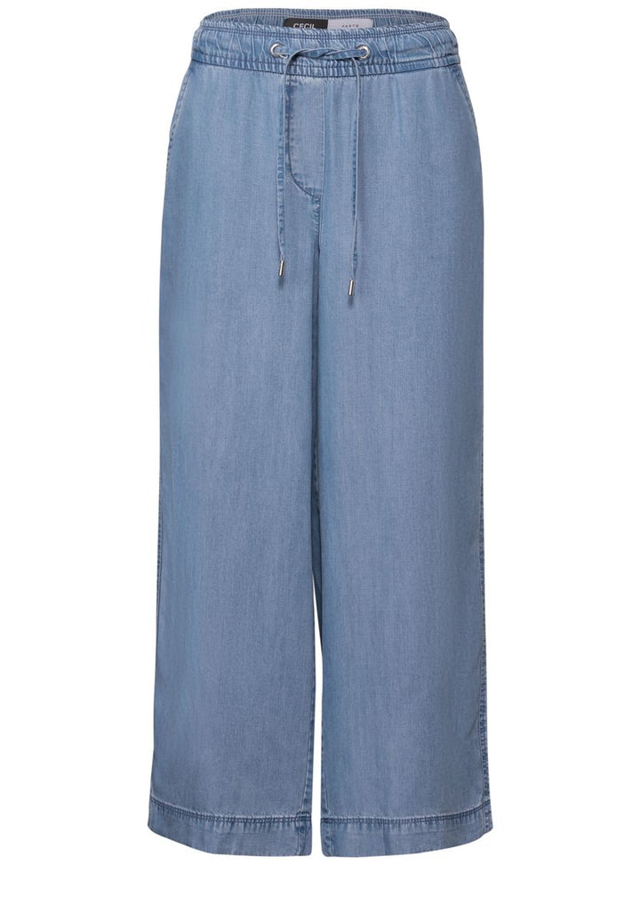 Wide Leg Lyocell-Hose