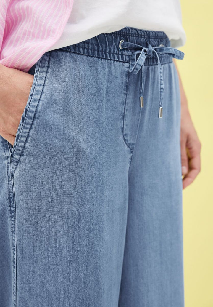 Wide Leg Lyocell-Hose