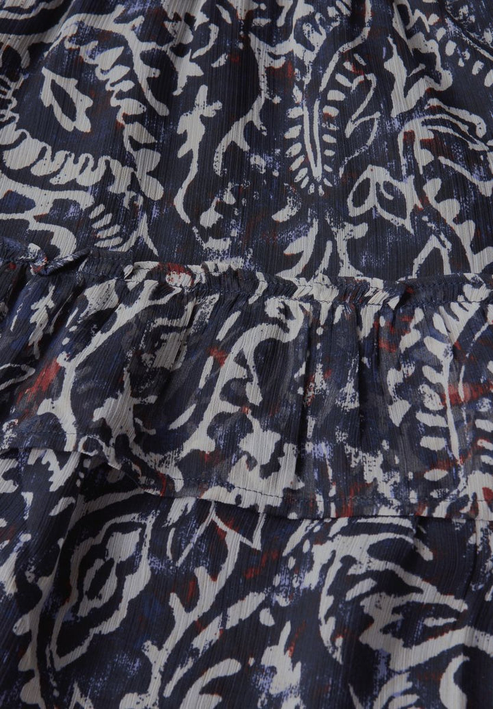 Chiffon-Rock mit Volants