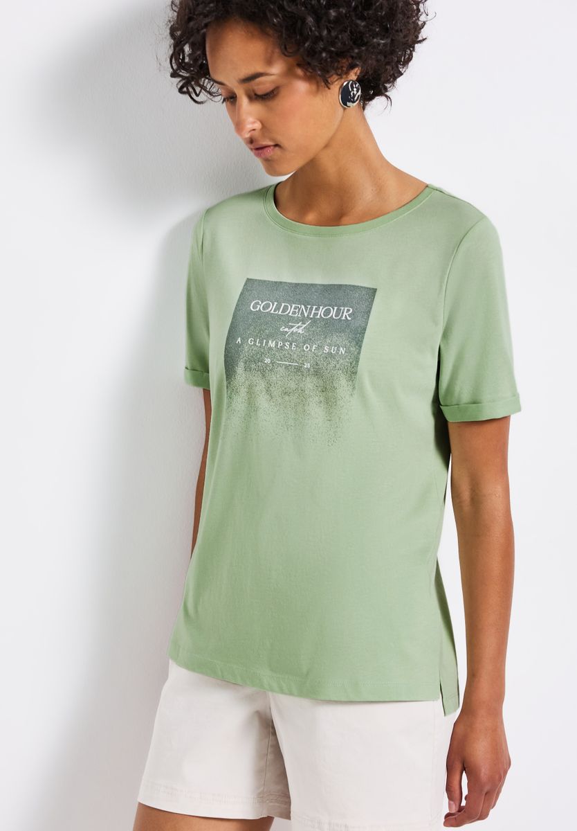 Shirt mit Schimmer-Print