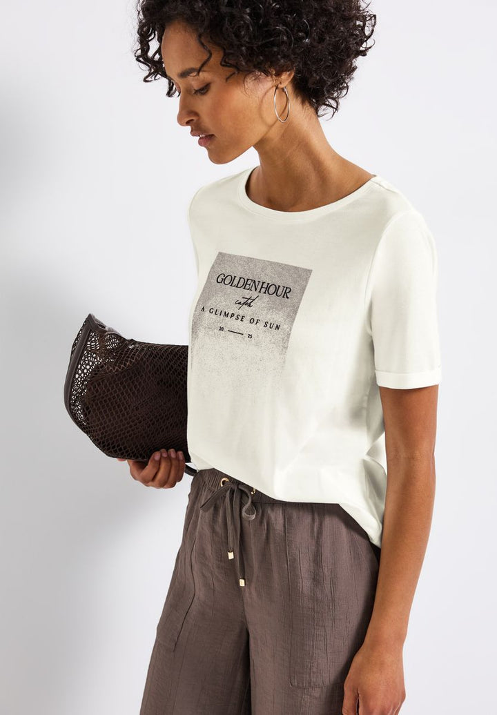 Shirt mit Schimmer-Print