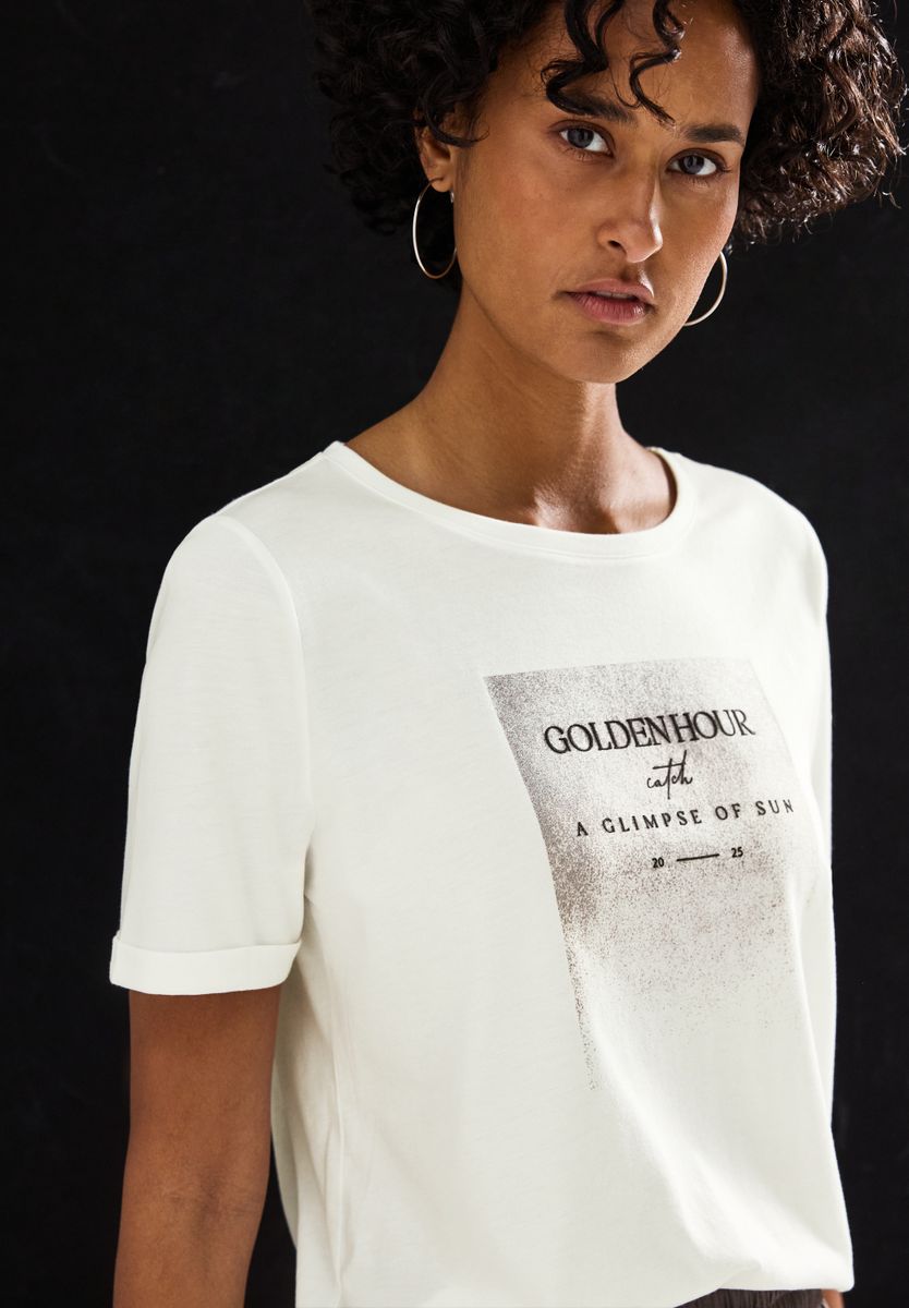 Shirt mit Schimmer-Print