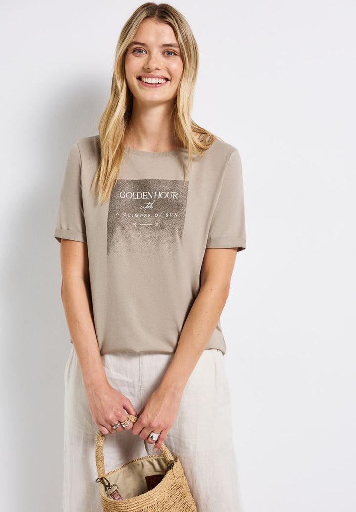 Shirt mit Schimmer-Print