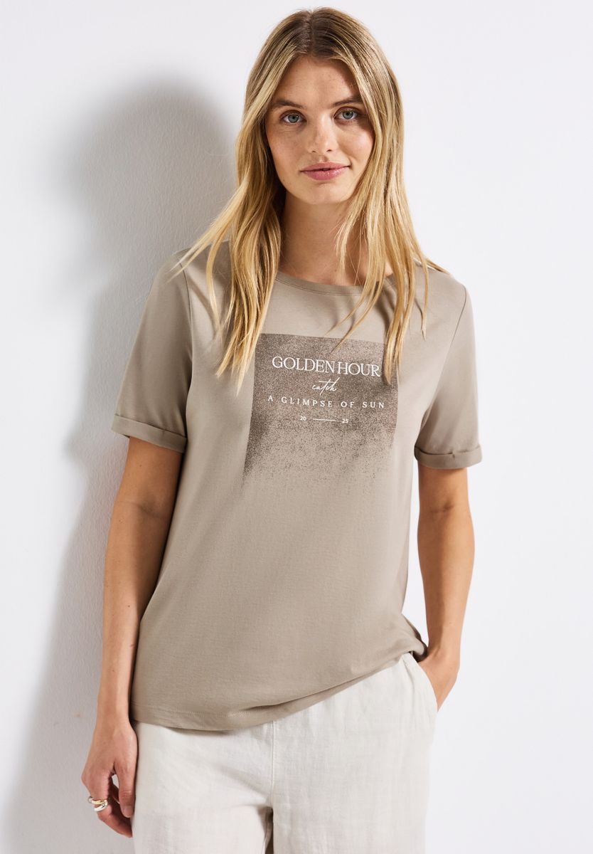 Shirt mit Schimmer-Print