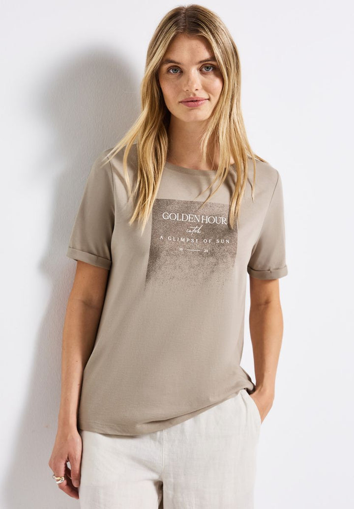 Shirt mit Schimmer-Print