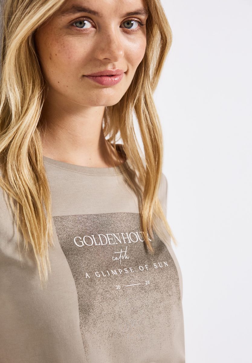 Shirt mit Schimmer-Print