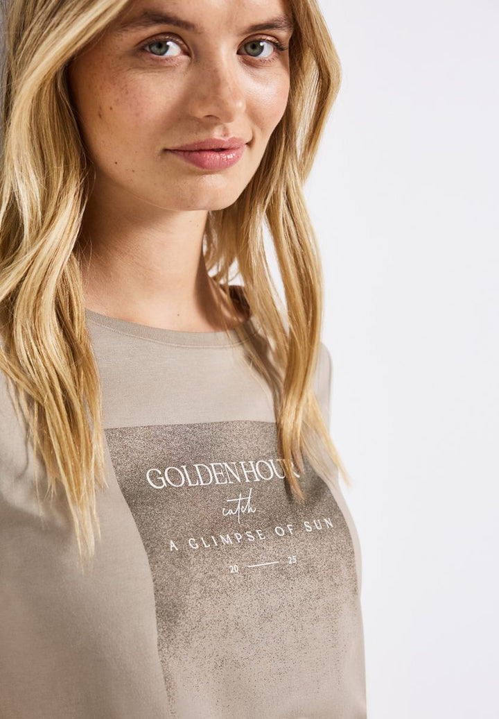 Shirt mit Schimmer-Print