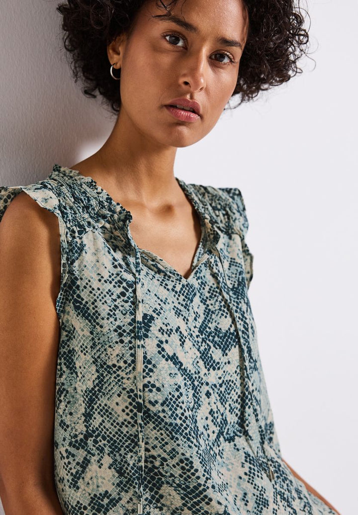 Bluse mit Snake Print