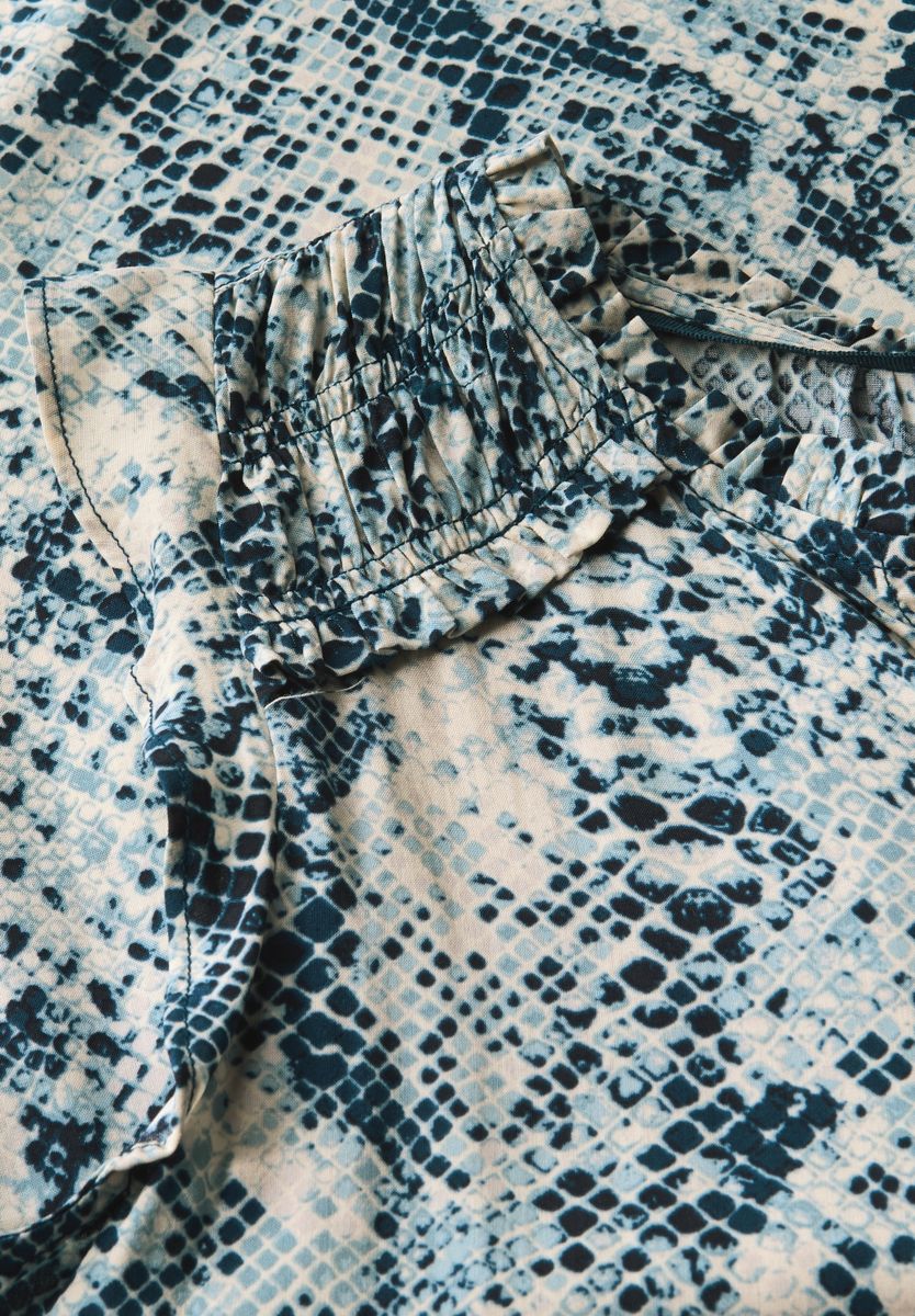 Bluse mit Snake Print