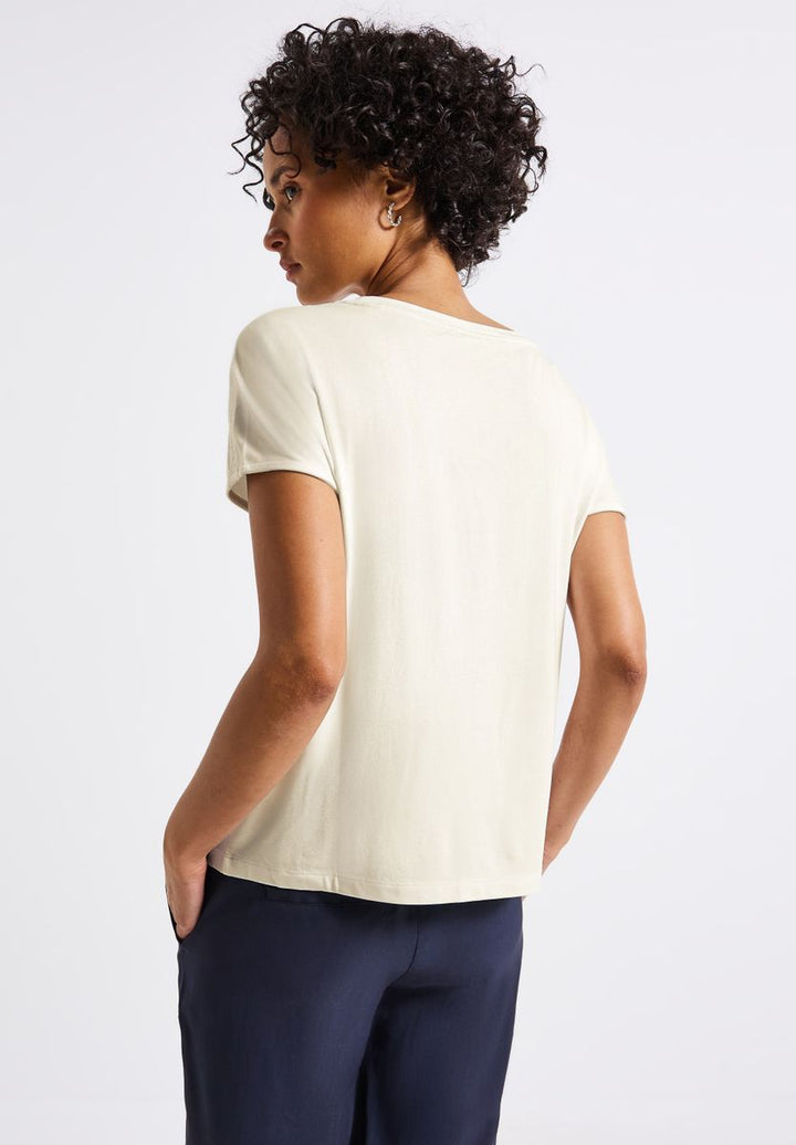 Jersey-Shirt mit Mesh-Detail