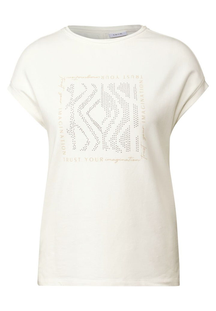 Shirt mit Glitzer-Print