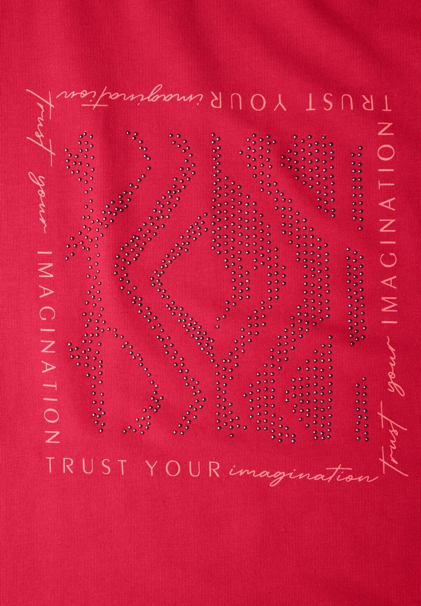 Shirt mit Glitzer-Print