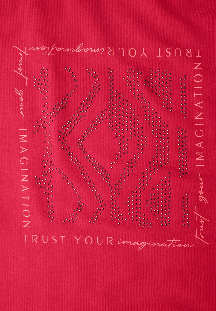 Shirt mit Glitzer-Print