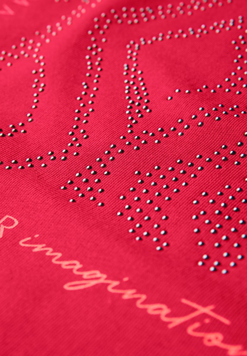 Shirt mit Glitzer-Print