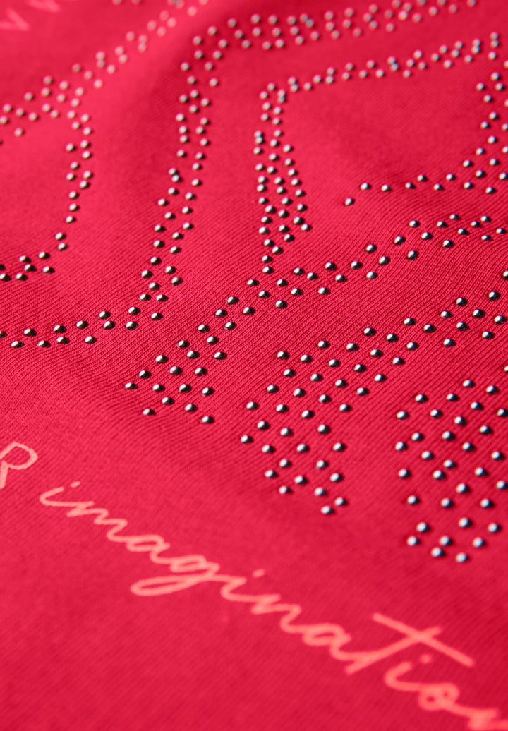 Shirt mit Glitzer-Print