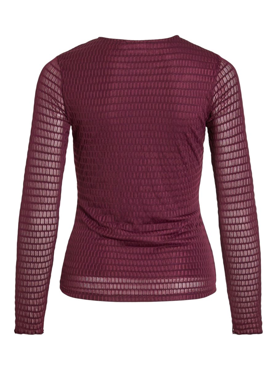 VILARINE O-NECK L/S TOP - NOOS