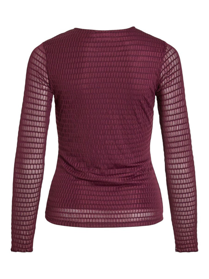 VILARINE O-NECK L/S TOP - NOOS