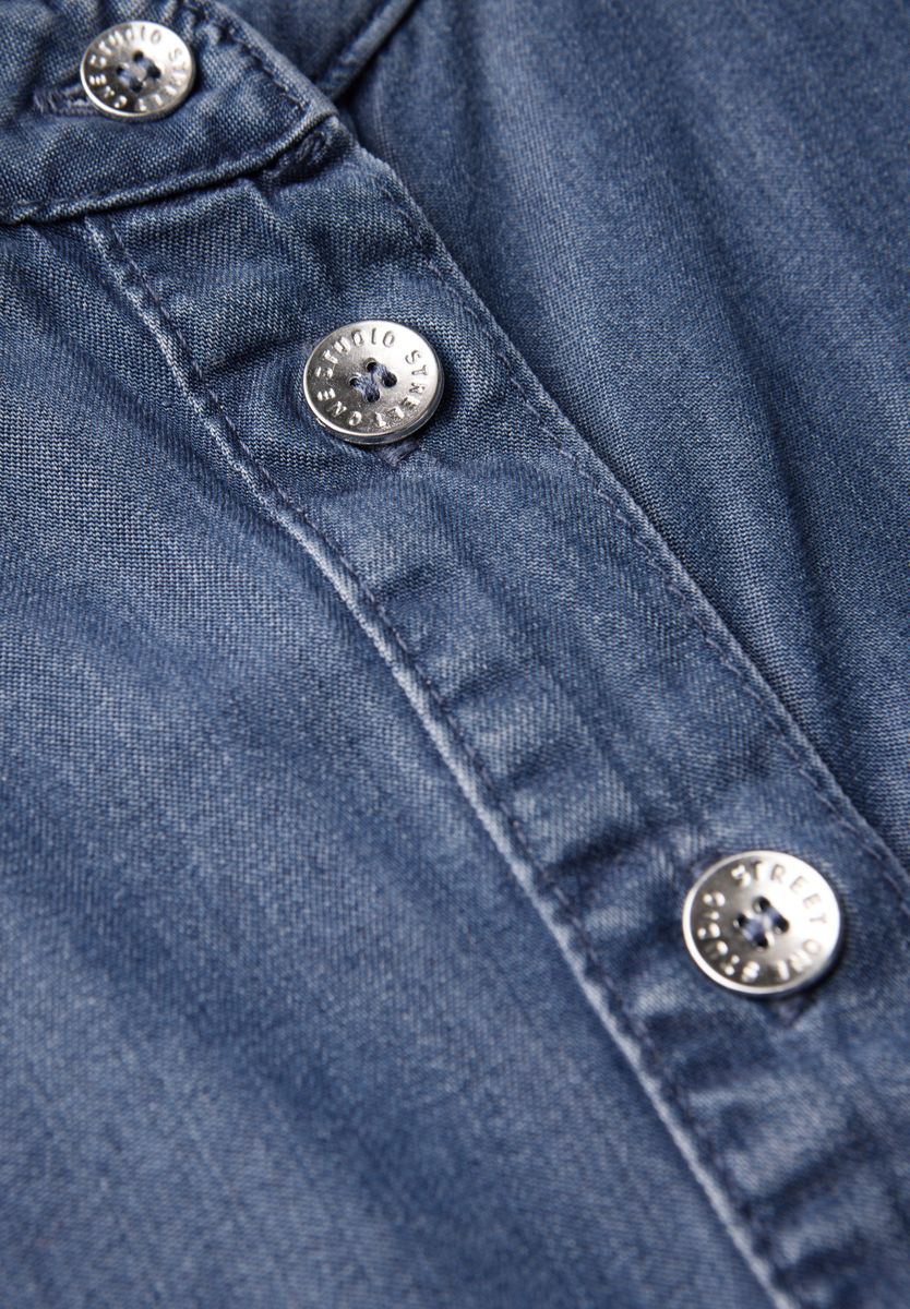 Jeanskleid mit Rüschen