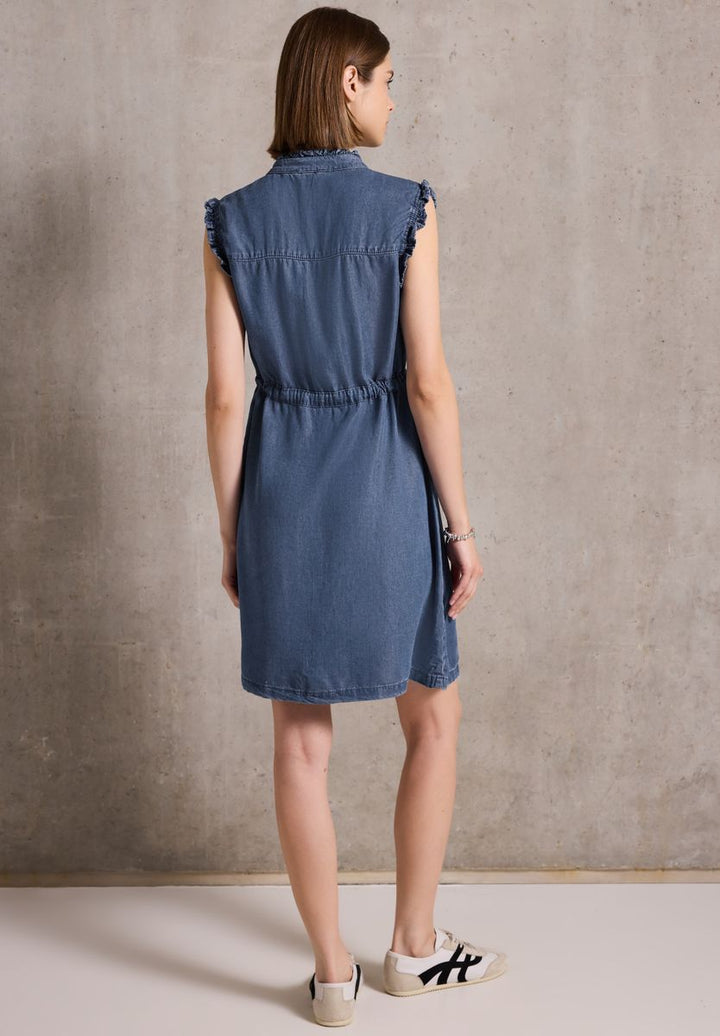 Jeanskleid mit Rüschen