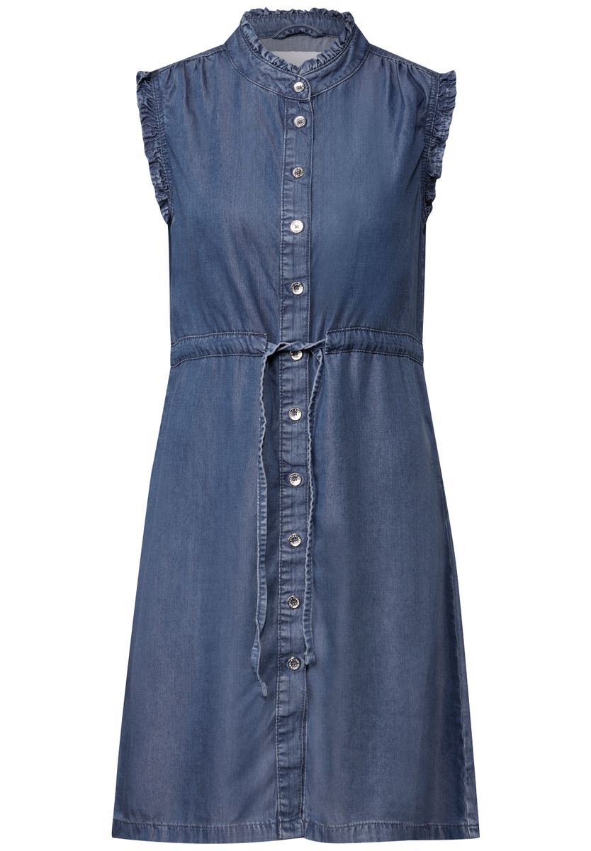 Jeanskleid mit Rüschen