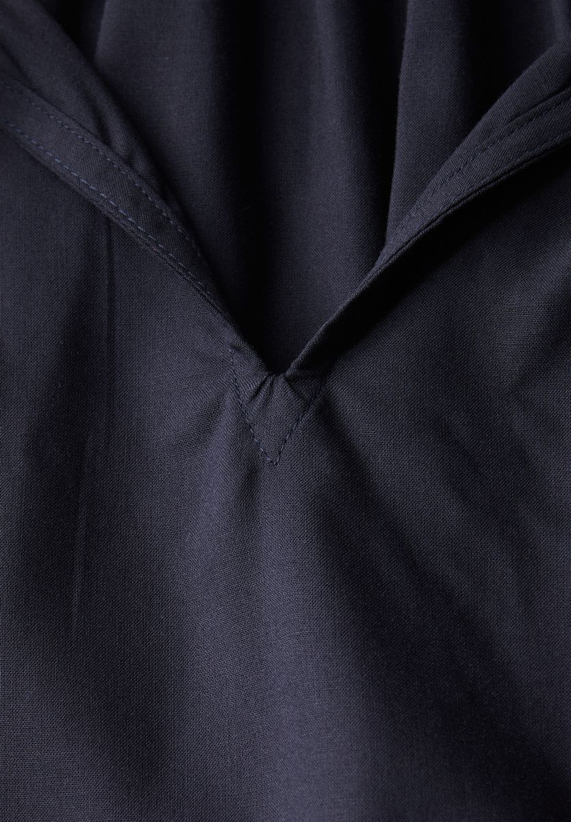 Viskosebluse mit Raffung
