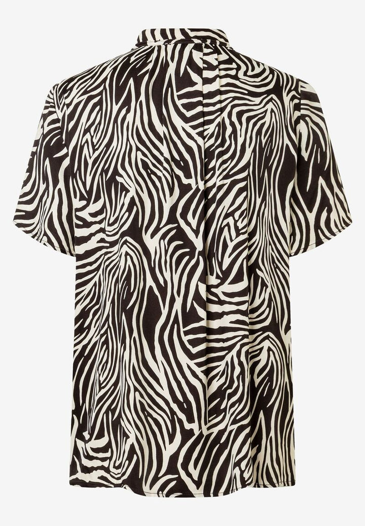 Viskosebluse mit Animalprint