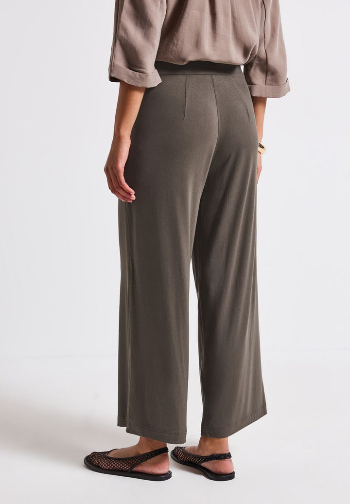 Wide Leg Jersey-Hose
