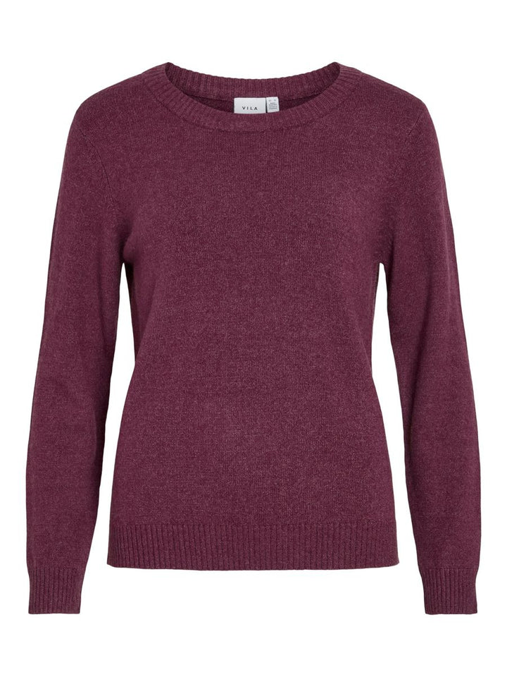 VIRIL O-NECK L/S  KNIT TOP - NOOS
